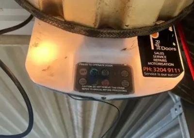 Close view of electronic lock hardware