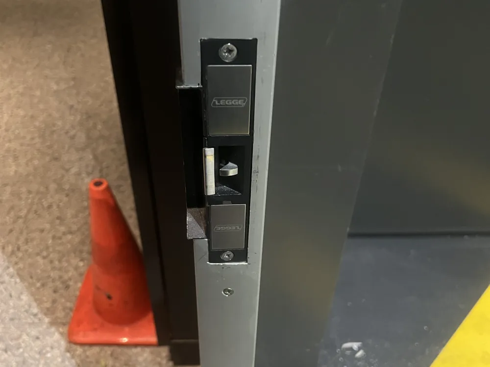 Close view of door lock and latch hardware for Clontarf locksmith services
