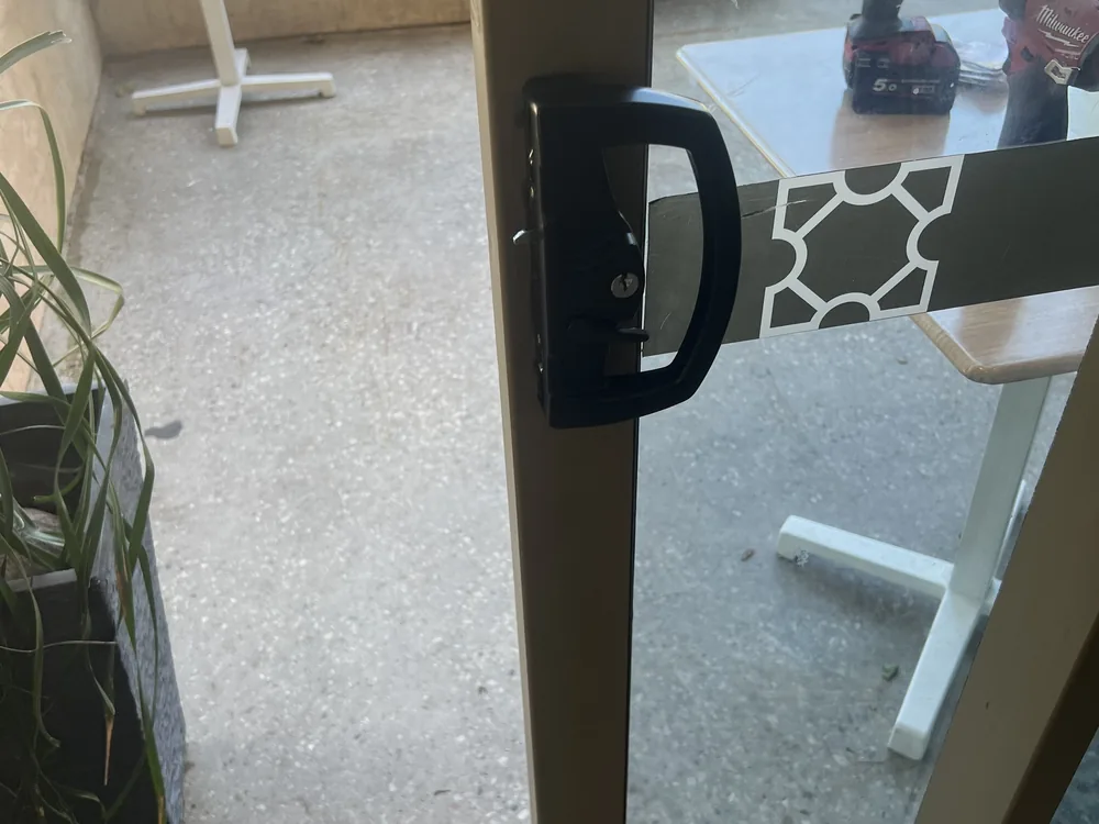 Close view of door lock and latch hardware for Everton Park locksmith services