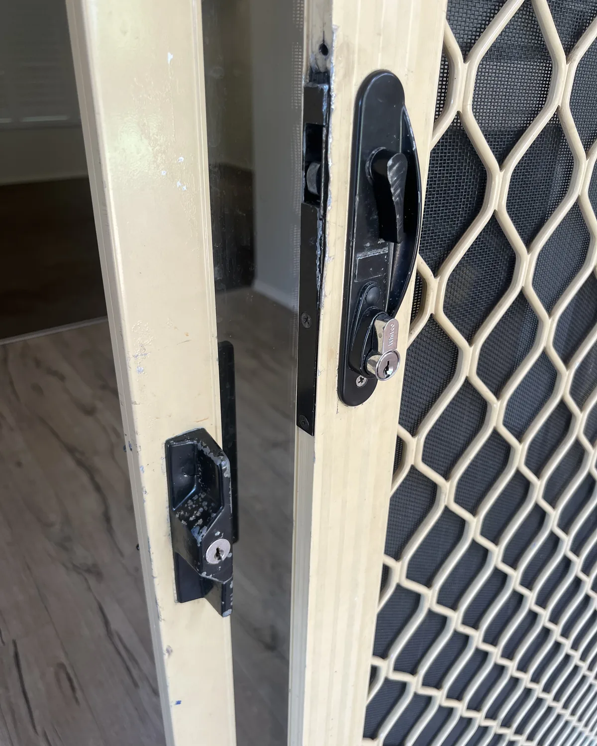Residential door lock hardware for locksmith services in Redcliffe