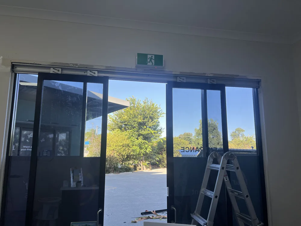 Close view of door lock and latch hardware for Wavell Heights locksmith services